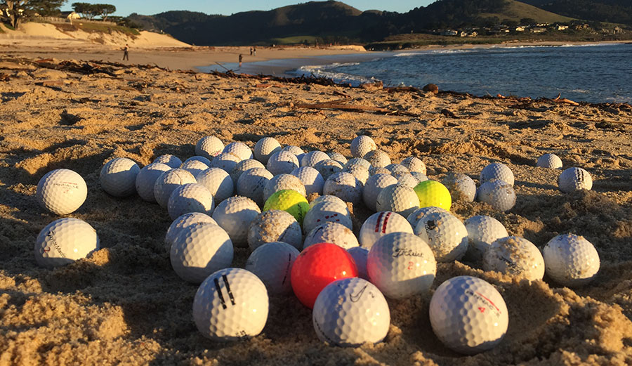 Golfballs in the ocean