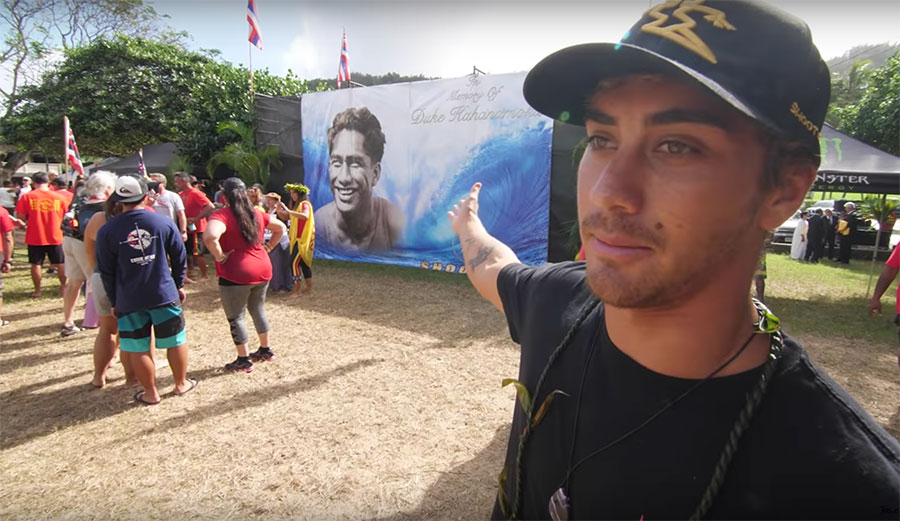 Koa Rothman at the DaHui Backdoor Shootout opening ceremony