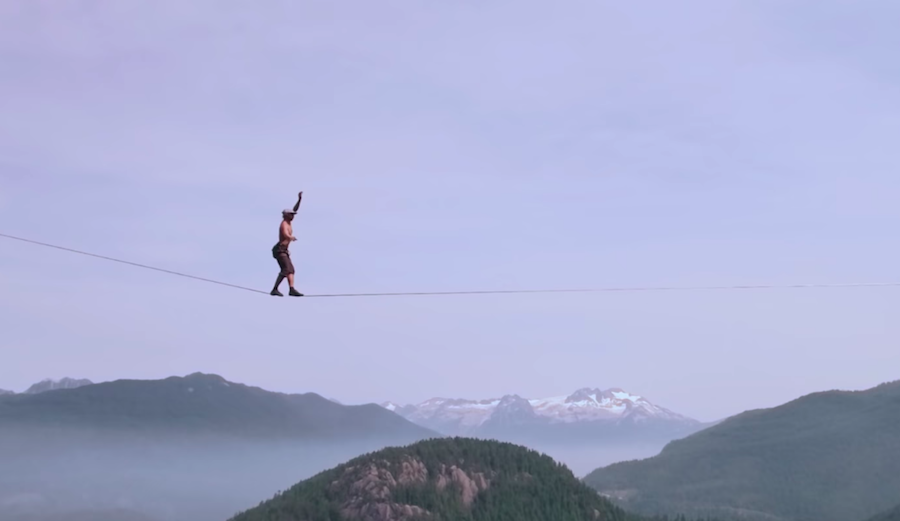 In 2015, Canadian slackliner Spencer Seabrooke set a new record for free solo highlining – a form of slacklining with no harnesses or ropes to catch you if you fall.