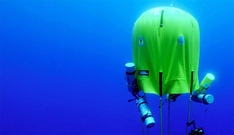 Ocean Space Habitat under the water