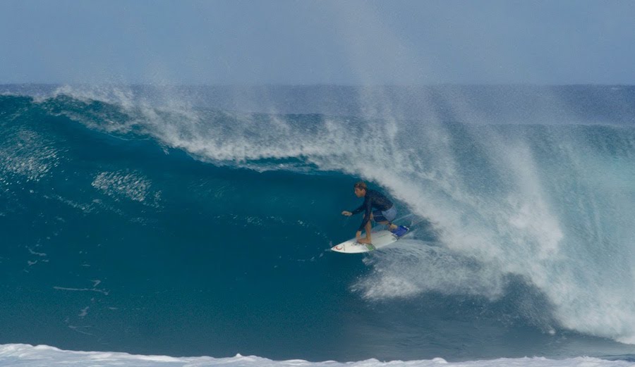 Conner Coffin surfing on the North Shore.