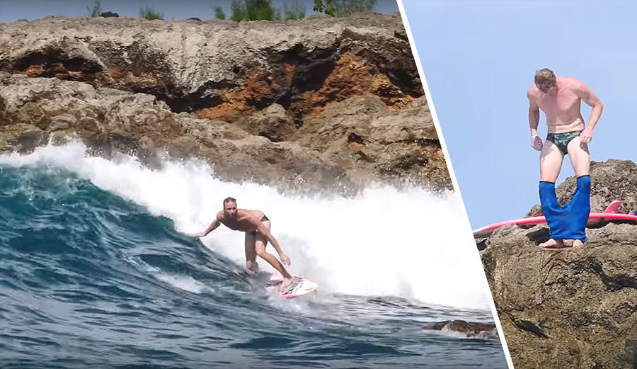More Jamie O'Brien Speedo Surfing