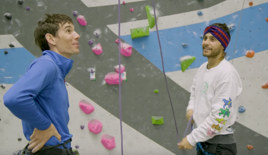 Alex Honnold and Jared Leto spending some time at Sender One in Los Angeles.