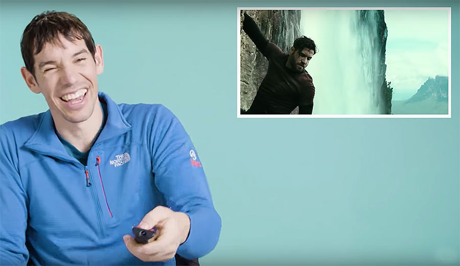 Alex Honnold breaking down Hollywood climbing scenes.