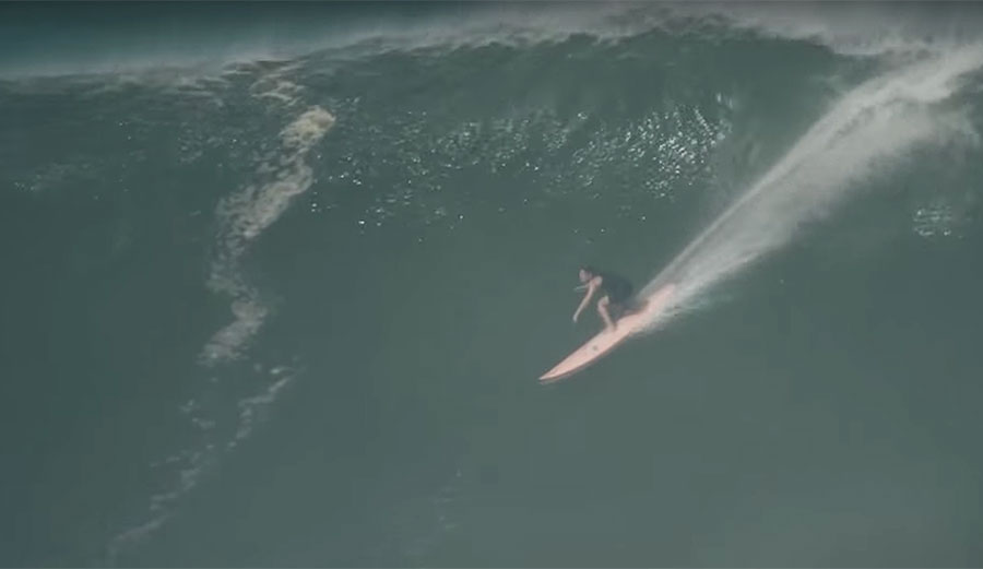 Bianca Valenti surfing Puerto Escondido
