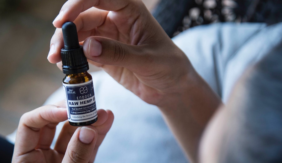 CBD oil tincture.