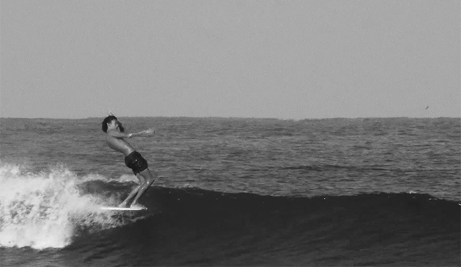 Grant Noble surfing in Mexico