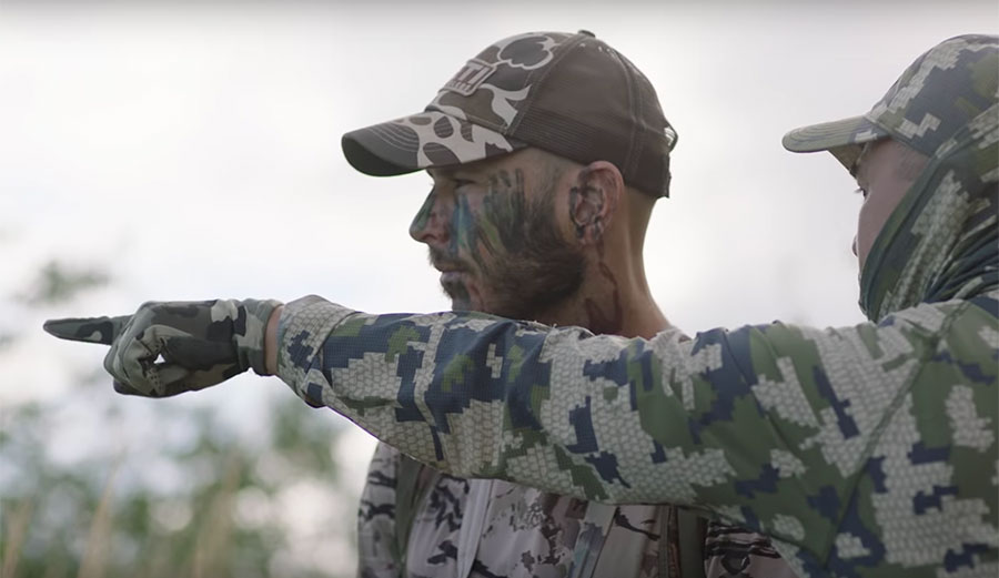 Shane Dorian bow hunting on Lanai