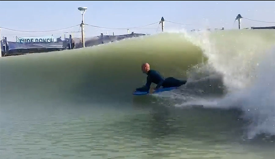 Mike Stewart surfing Surf Ranch