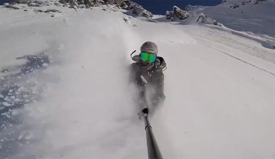 This powder video at Verbier was so deep