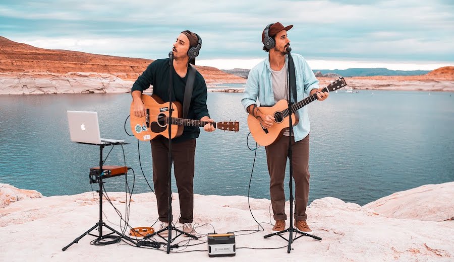 Endless Summer performing at Lake Powell.