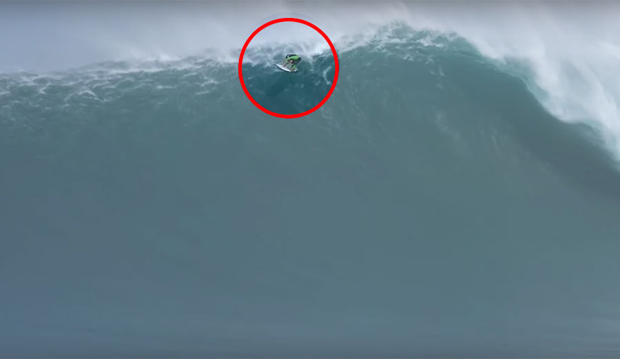 Lucas Chianca wipeout at Jaws