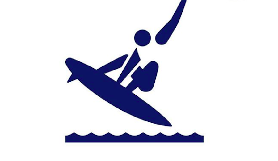 Meet surfing's first-ever pictogram. Photo: Tokyo 2020