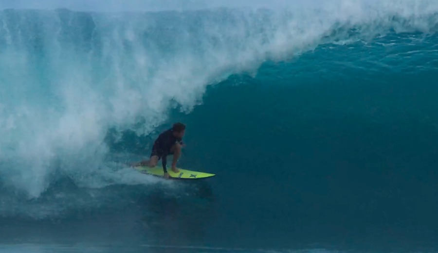 John John Florence at Pipeline.