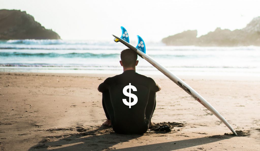 So...what's the true cost of being a surfer for a year? Photo by Sebastián León Prado on Unsplash
