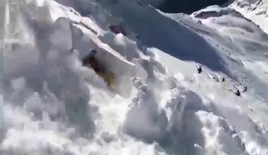 Inbounds avalanche in Austrai will scare the hell out of you