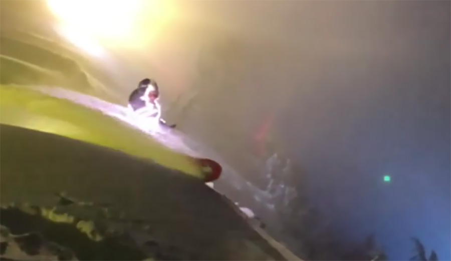 Chris Benchetler created a night shoot near Mammoth for some amazing athletes which will be in his new film