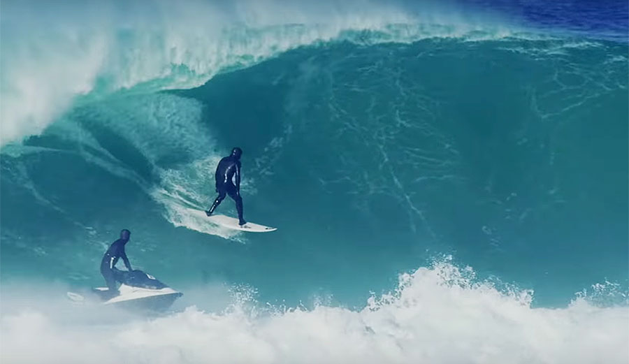 Marc Lacomare surfing Hossegor