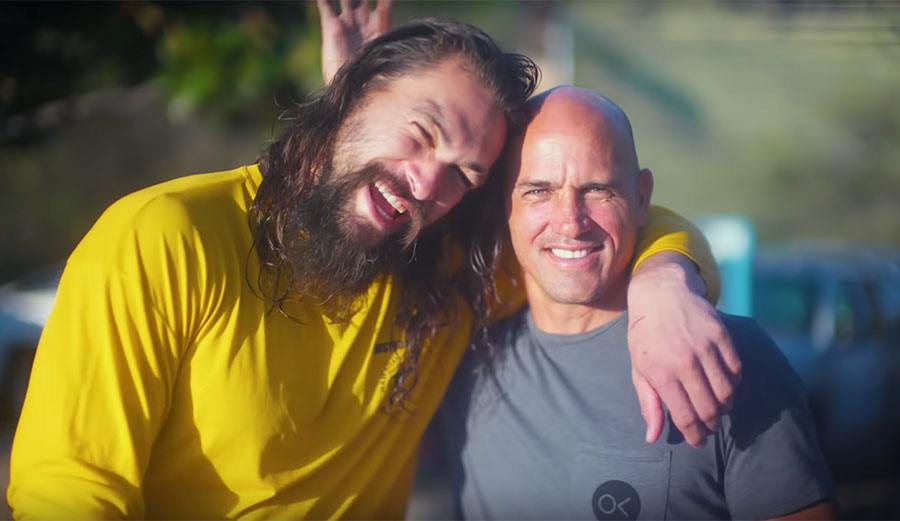 Jason Momoa and Kelly Slater