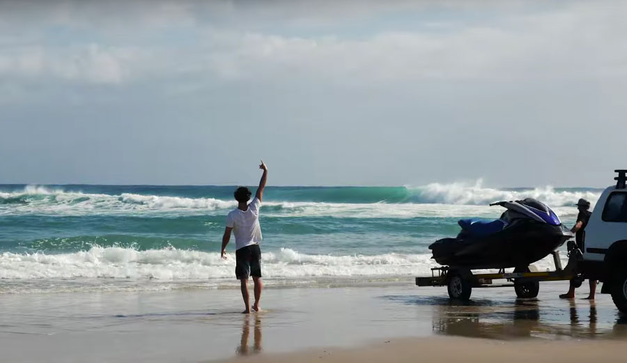 Jordy Smith surfing in Africa