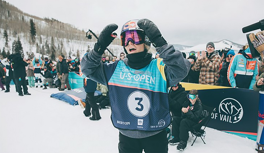 “I’m just fully overwhelmed! This is my first contest win, and for it to be at the U·S·OPEN is this incredible amazing feeling. This trick is something I want to be doing consistently and make progression a norm for women’s snowboarding.”