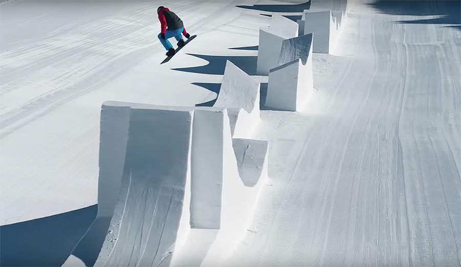 Pierre Vaultier pump track snowboarding