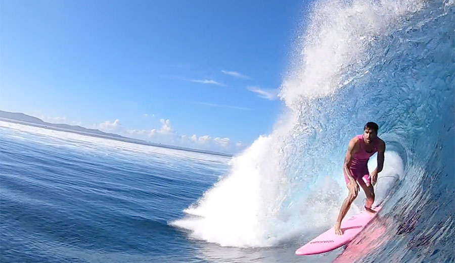 Tyler Stanaland surfing Cloudbreak