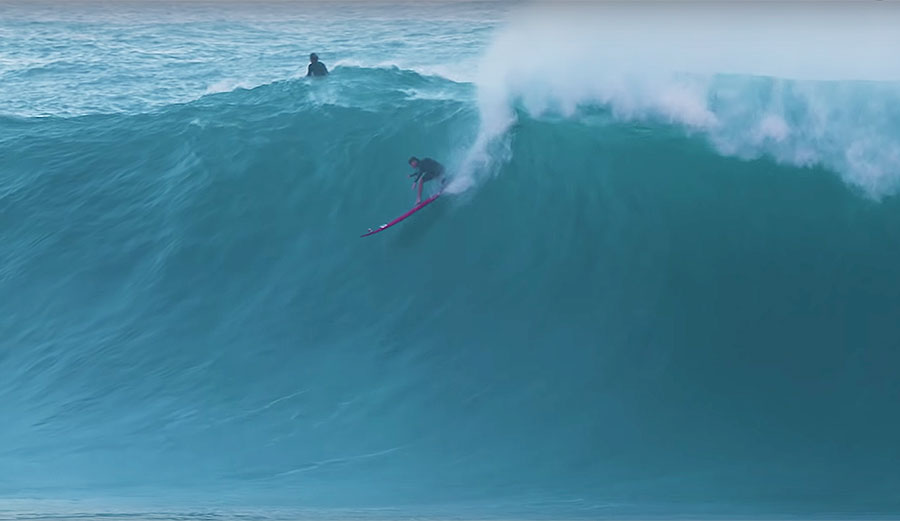 Nathan Florence surfing Waimea Bay