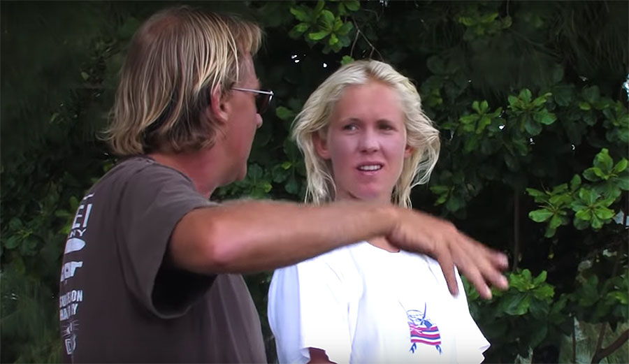 Bethany Hamilton surf coach Russell Lewis