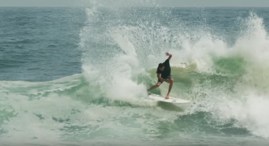 El Salvadorean ripper Bryan Perez was quietly doing turns like this until Billabong showed up and offered him a slot on the team on the spot. Photo: Screengrab/Youtube