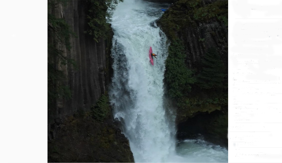 Dane Jackson hucks giant waterfalls