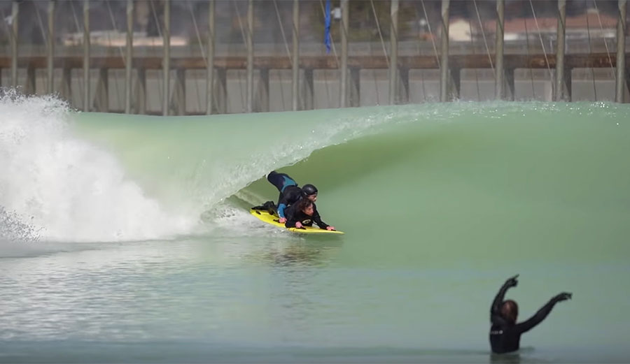 Surfing Samurai at Kelly Slater Surf Ranch