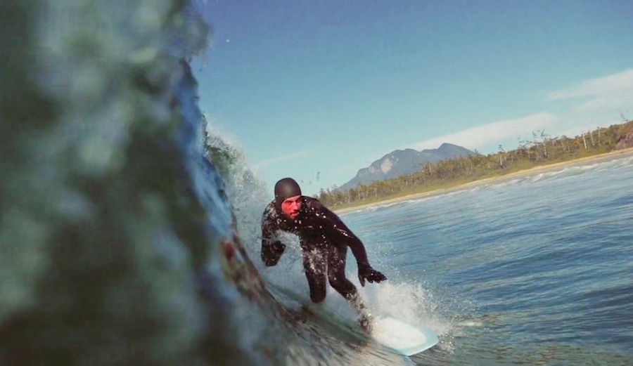 Trevor Gordon lines one up north of the border. Photo: Screengrab/Vimeo