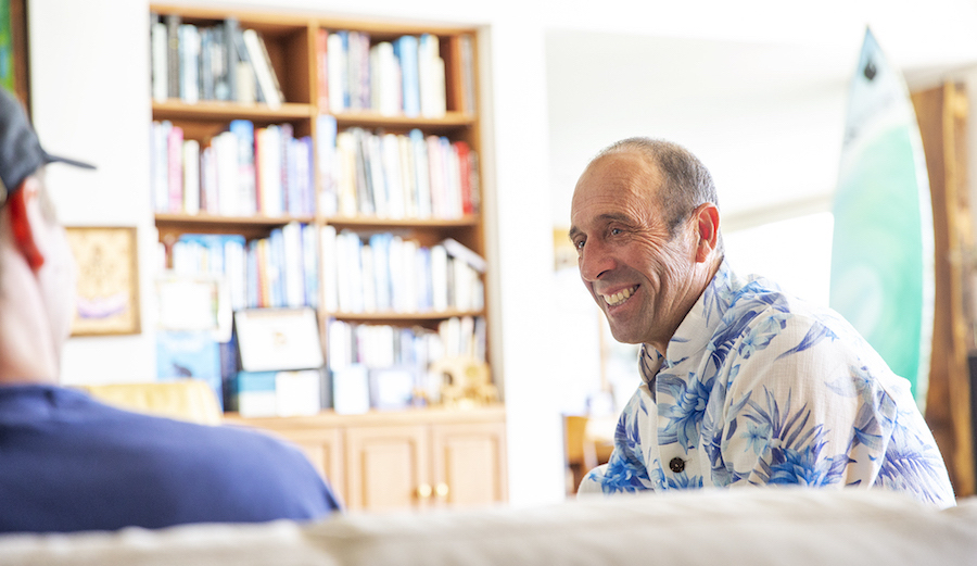 Fernando Aguerre in his La Jolla home.