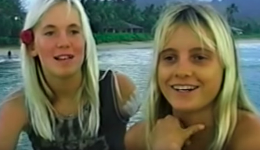 Alana Blanchard and Bethany Hamilton as kids.