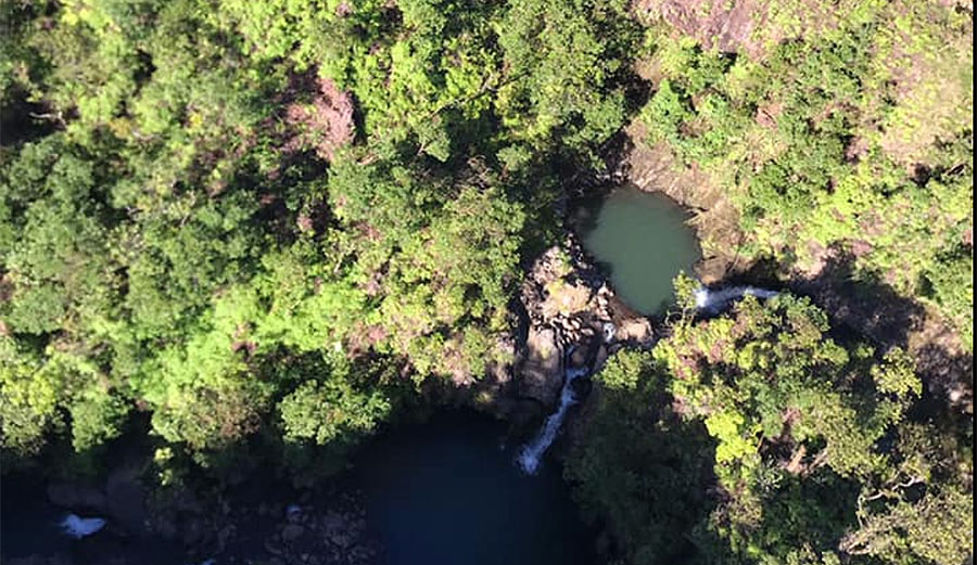 The area where Amanda Eller was rescued.