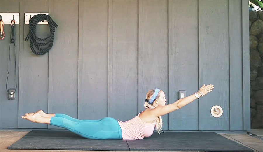 Bethany Hamilton working out