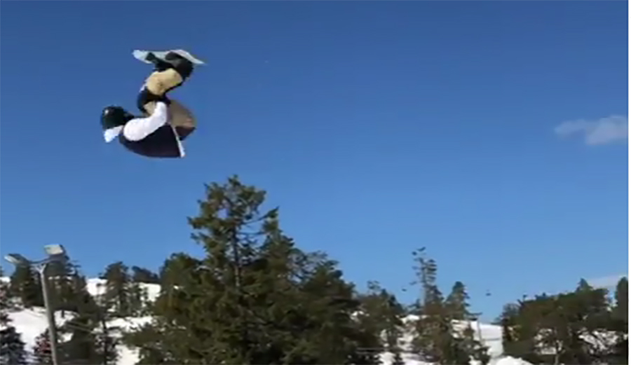 Mikko Rehnberg with the smoothest triple front flip on a snowboard you've ever seen