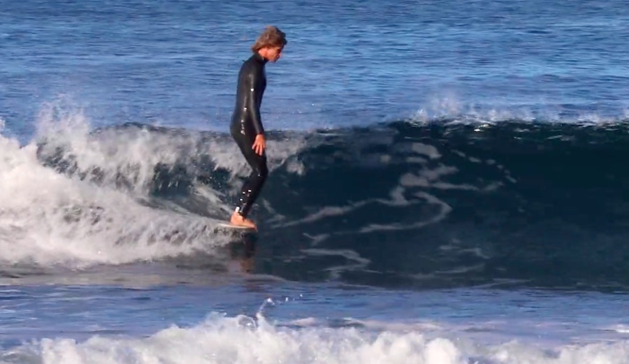 Joel Tudor surfing at Cardiff Reef