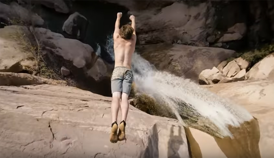 Cliff Jumper in Southern California Had Absolutely No Room For Error to Hit This Pool