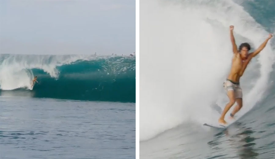 Matahi Drollet at Teahupoo