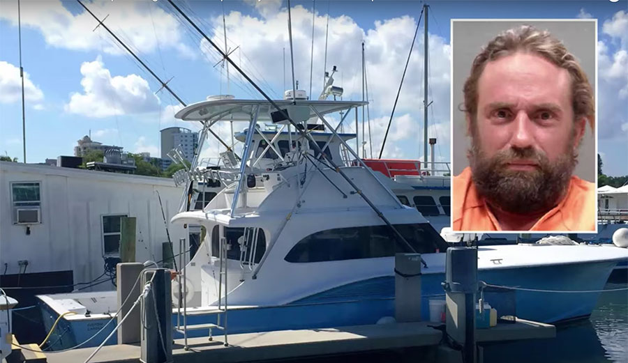 A Sarasota fishing charter captain arrested
