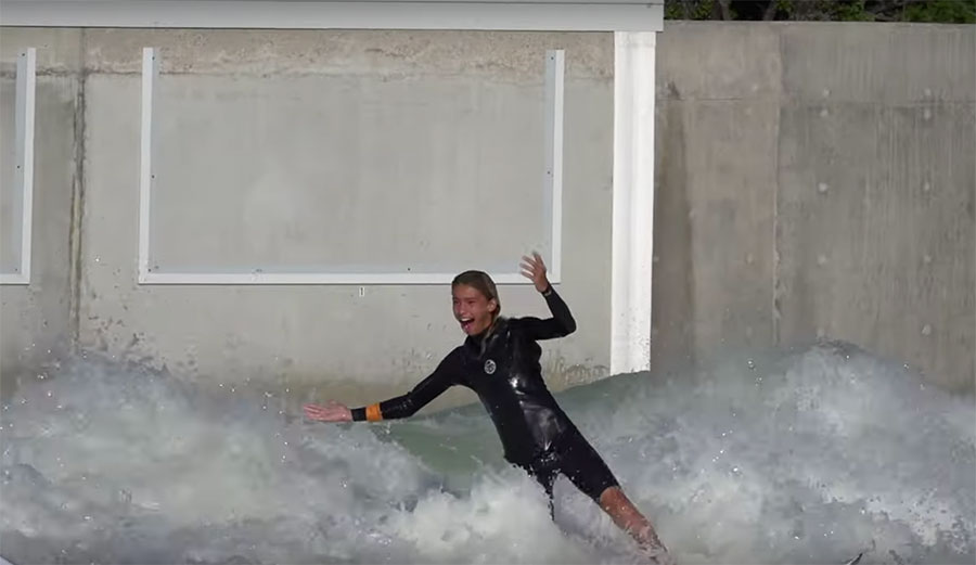 Surfing in BSR wave pool