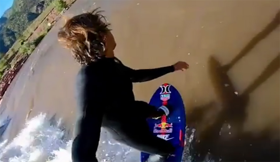 This Is Kai Lenny Foiling Colorado's Glenwood River Wave