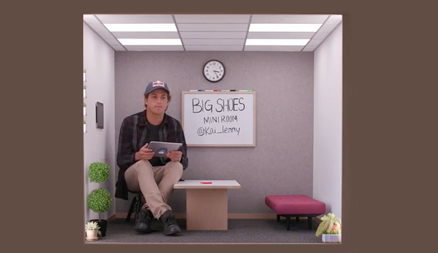 Kai Lenny at Instagram headquarters