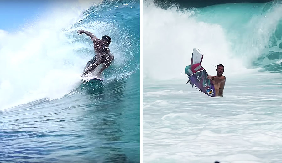 Mason Ho surfing