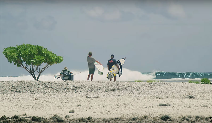 Italo Ferreira, Tyler Warren, Eithan Osborne on surf trip