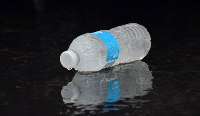 plastic water bottle