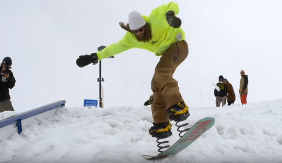 These Guys Just Unleashed a New Technology: Spring-Loaded Snowboarding
