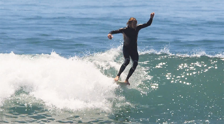 Tyler Warren longboarding